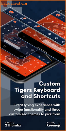 AUBURN TIGERS Social Hub, FREE Stickers Keyboard screenshot