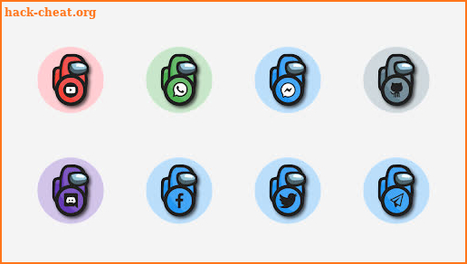 AUcons - Among Us themed iconpack screenshot