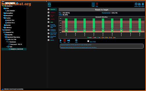 AudCal screenshot