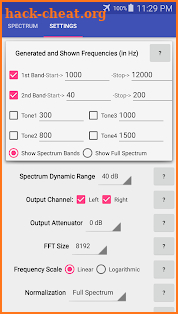 Audio Analyzer screenshot