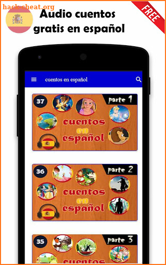 Audio cuentos gratis en español screenshot