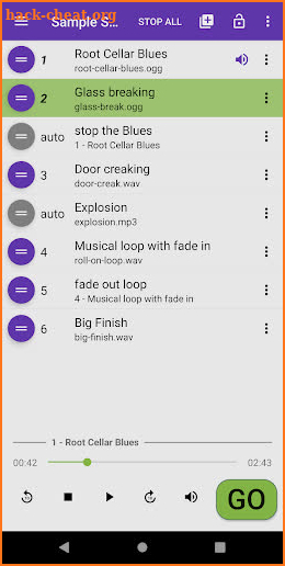 Audio Cues screenshot