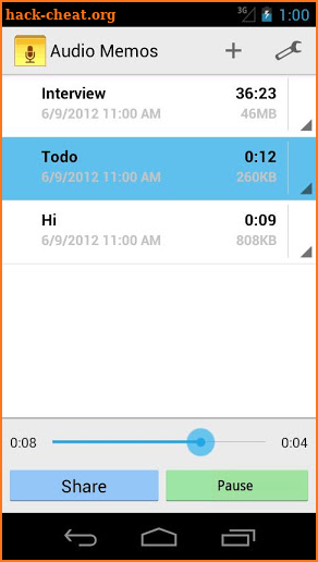 Audio Memos - Voice Recorder screenshot