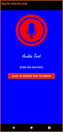 Audio Text screenshot