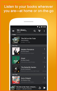 Audiobooks from Audible screenshot