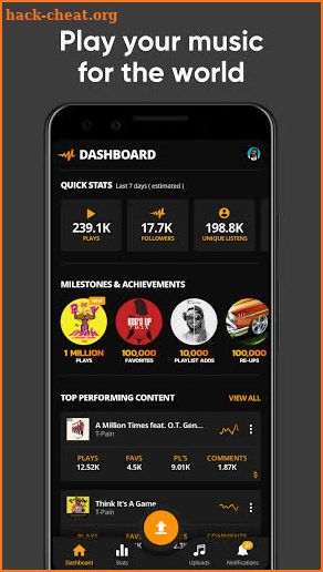 Audiomack Creator-Upload Music screenshot