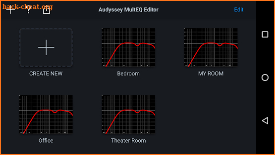 Audyssey MultEQ Editor app screenshot