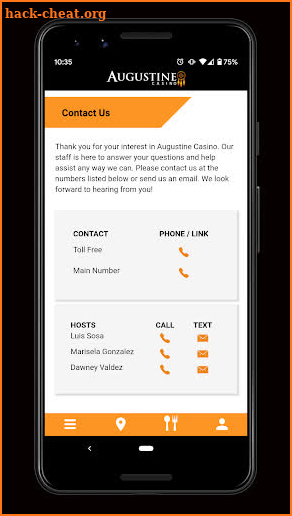 Augustine Casino Mobile App screenshot