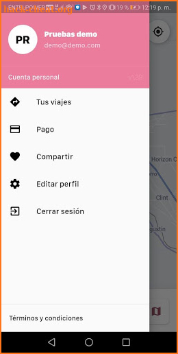 Aura: Viajes seguros, sin acoso screenshot