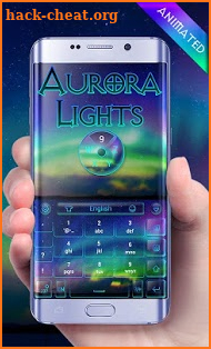 Aurora Lights GO Keyboard Animated Theme screenshot