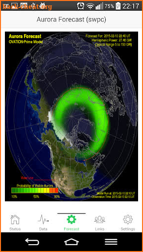 AuroraWatch UK screenshot