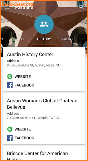 Austin Museum Partnership screenshot