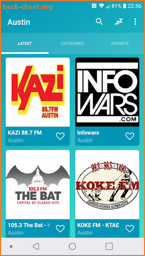 Austin radios online screenshot