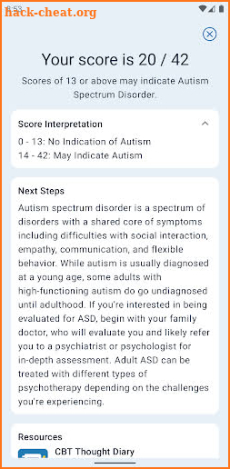 Autism Test (Adult) screenshot