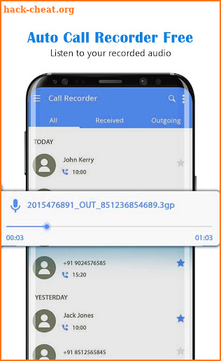 Auto Call Recorder Free screenshot