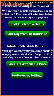 Auto Car Loan Payment Calculator Pro screenshot