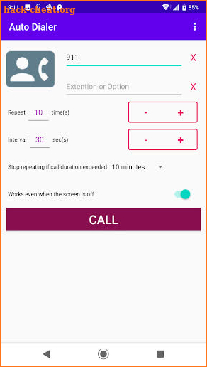 Auto Dialer Free screenshot