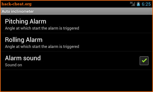 Auto Inclinometer screenshot