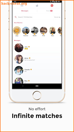 Auto-match! Dinger - Automated fast Tinder swiping screenshot