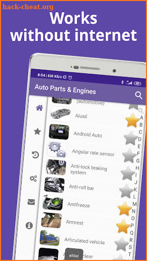 Auto Parts & Engines. Automotive Engineering screenshot