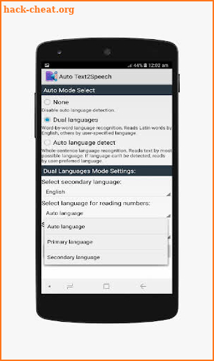 Auto Text2Speech screenshot