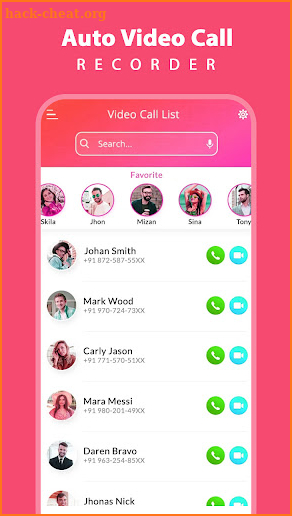 Auto Video Call recorder screenshot