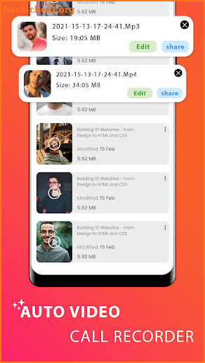 Auto Video Call recorder screenshot