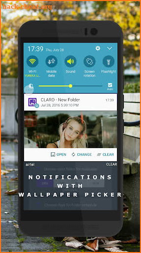 Auto Wallpaper Changer (CLARO Pro) screenshot