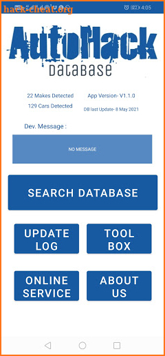 AutoHack DB screenshot