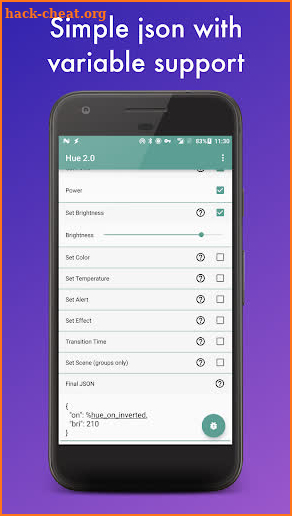 AutoHue (Tasker Plug-in) screenshot