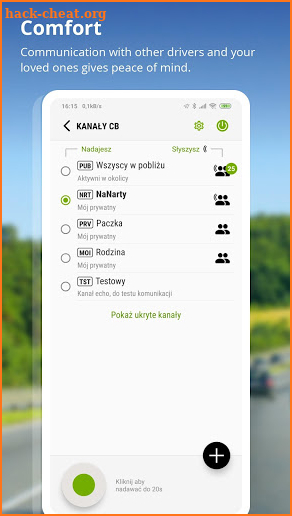 AutoMapa - GPS navigation, CB Radio, radars screenshot