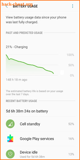 Automatic battery extender screenshot