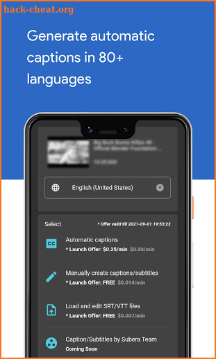 Automatic Captions & Subtitles screenshot