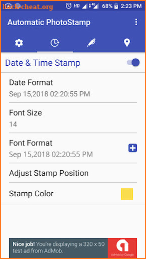 Automatic PhotoStamp screenshot