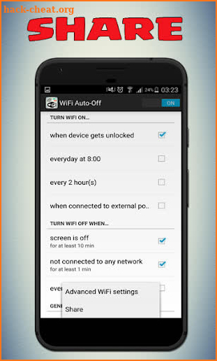 Automatic Wi-Fi On-Off screenshot