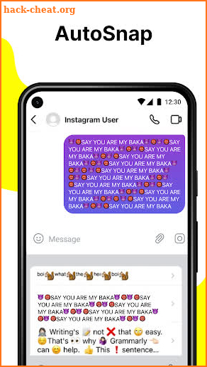 AutoSnap: Auto Paste Keyboard for Texts & Emojis screenshot