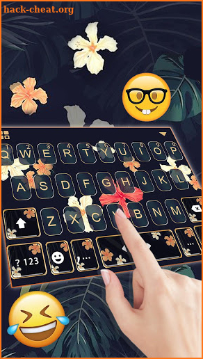 Autumn Floral Keyboard Theme screenshot