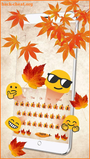 Autumn Maple Leaf Keyboard screenshot