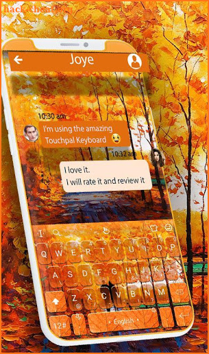 Autumn Scenery Keyboard Theme screenshot