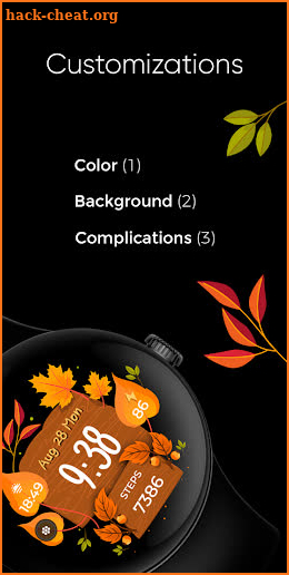 Autumn Vibes - Wear Os Watch screenshot