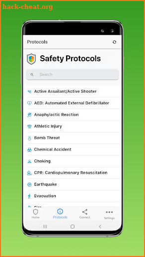 AUXS Safety App screenshot