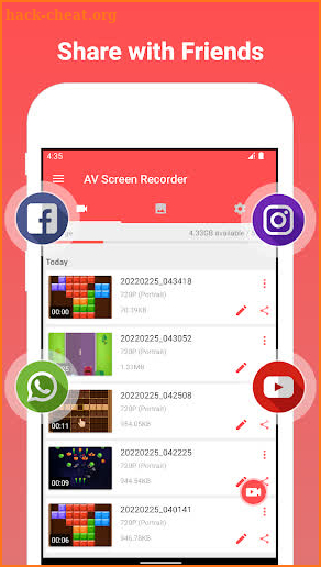 AV Screen Recorder screenshot