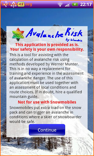 Avalanche Risk screenshot