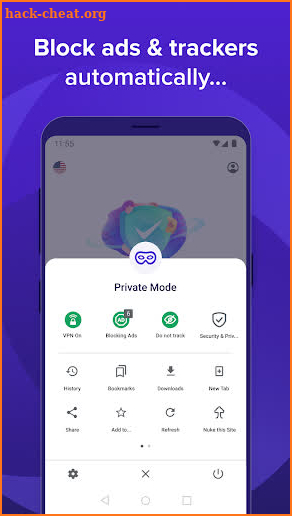 Avast Secure Browser: Fast VPN + Ad Block (Beta) screenshot