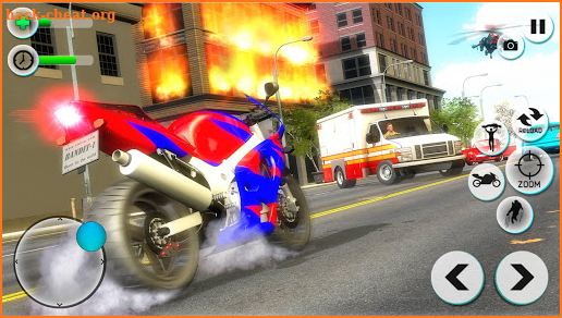 Avenger Captain Robot Bike Transform City Wars SIM screenshot