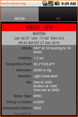 Aviation Weather - GADSoftware screenshot