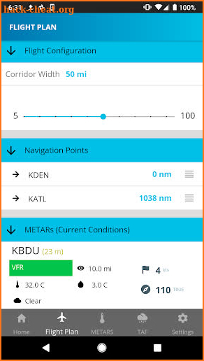 Aviation Weather - METARs, TAFs, & Flight Planning screenshot