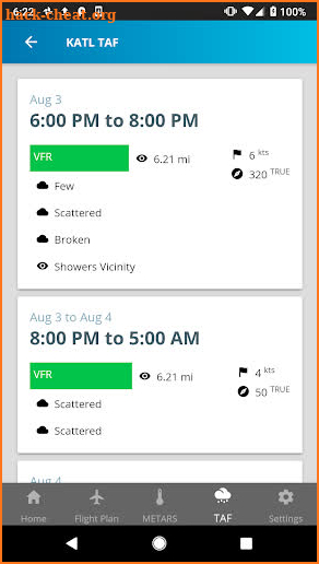 Aviation Weather - METARs, TAFs, & Flight Planning screenshot