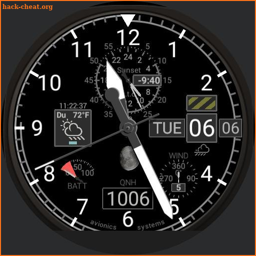 Aviator Watch Face for Pilots, QNH. Read the NEWS! screenshot