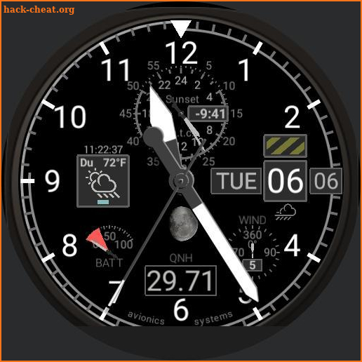 Aviator Watch Face for US Pilots, QNH screenshot